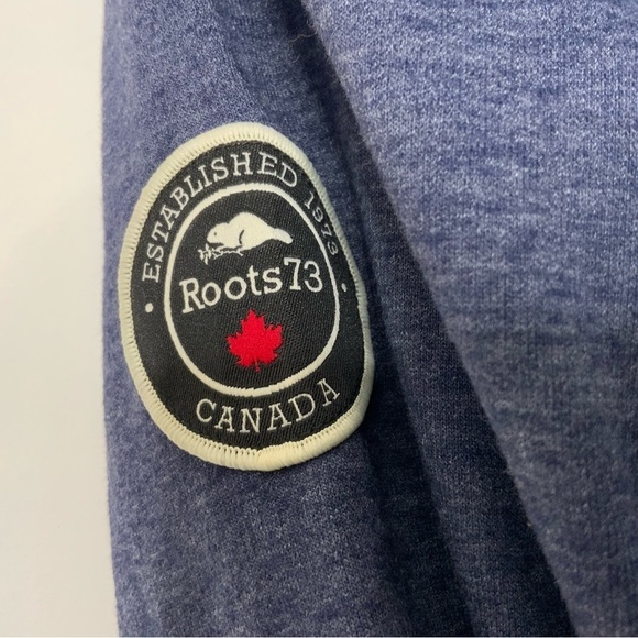 Roots73 Size Small Sandy Lake FZ Fleece Hoody. Ink Blue Heather. Style#98702. - Picture 4 of 9